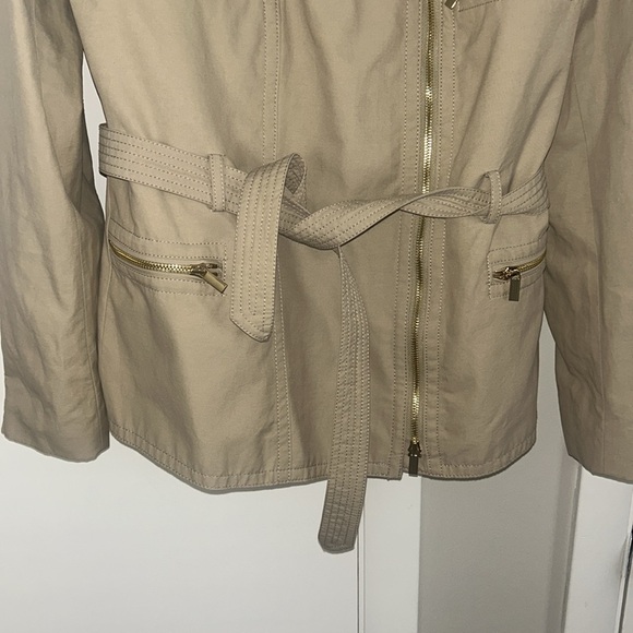 Women's Tan Belted Jacket Cache brand size large - Picture 3 of 7